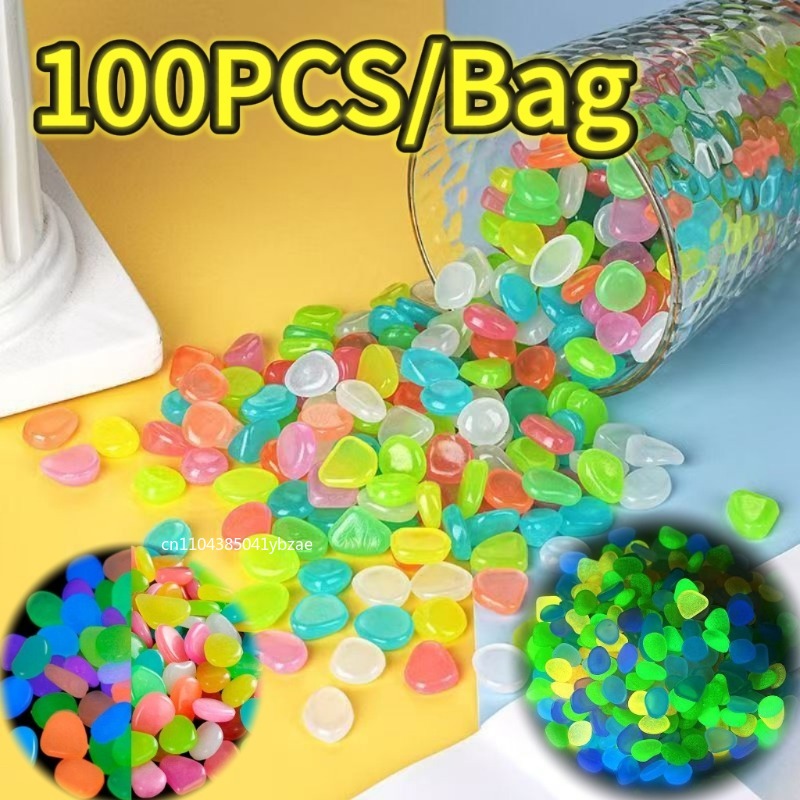 Aquarium Plants - 100-800 peças seixos que brilham no