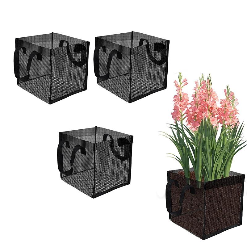 Aquarium Plants - 4 Cestos de Malha Pretos para