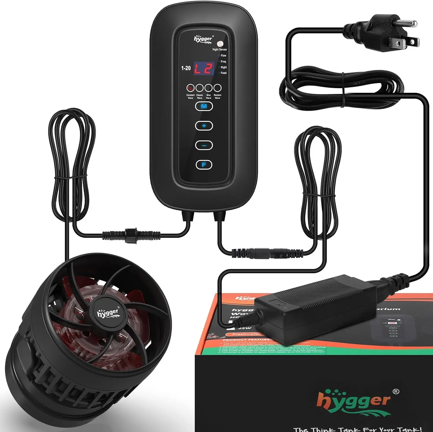 Aquarium Pump - Gerador de Ondas Potente DC para