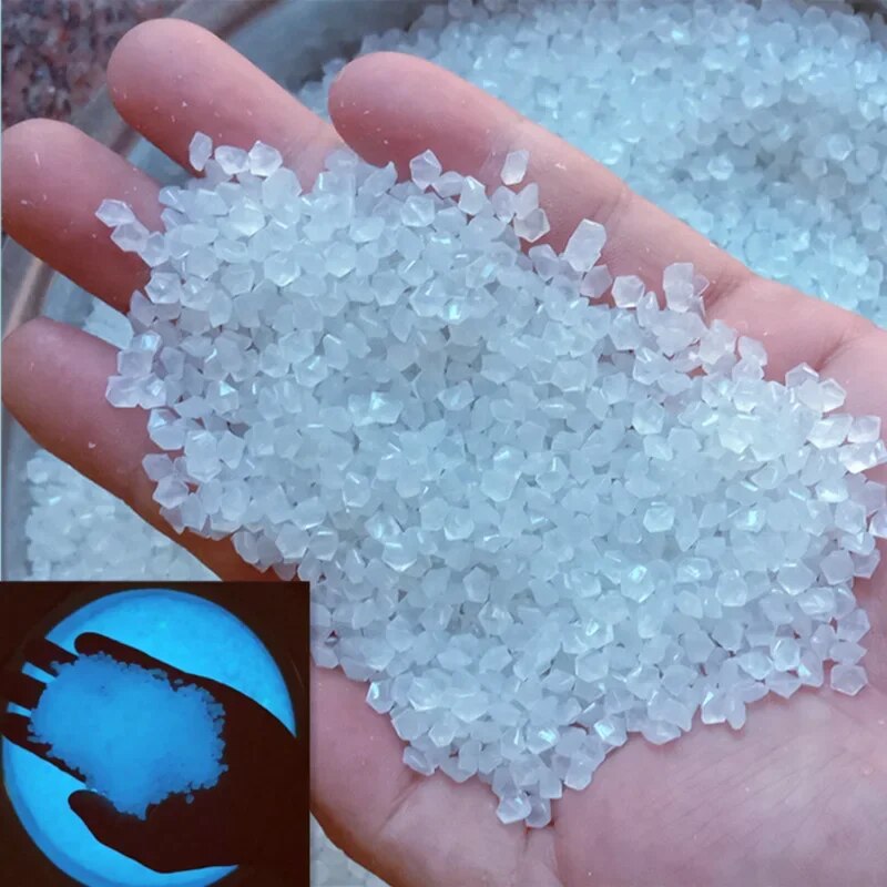 1000 pçs 3-5mm areia luminosa  - Fish Aquarium Home avaliação e preço