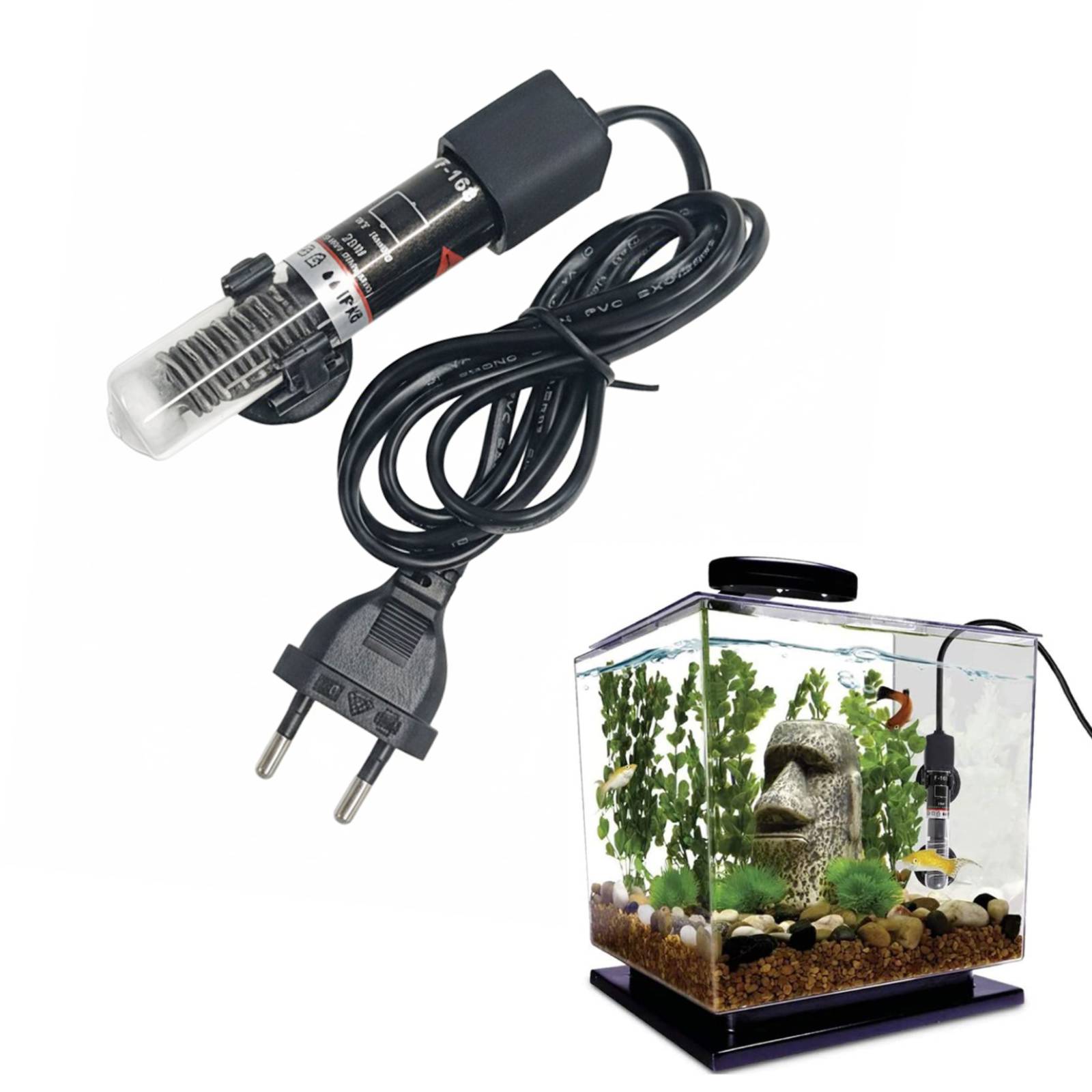 Mini aquecedor de aquário subm - Fish Tank Heater avaliação e preço