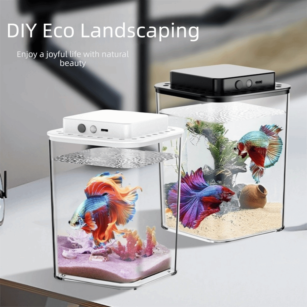 Aquário Transparente para Peix - Betta Fish Tank avaliação e preço