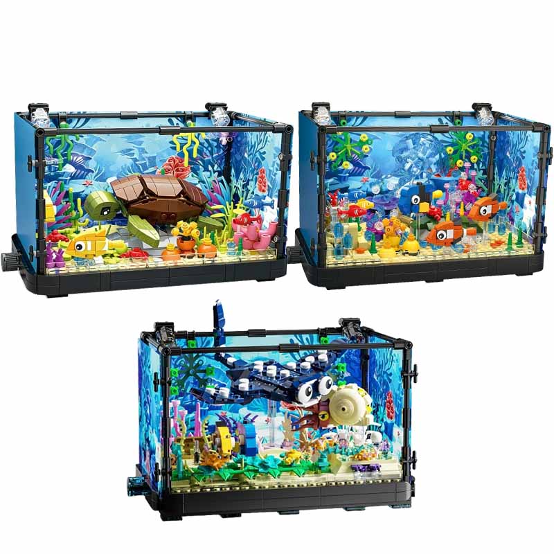 Conjunto de blocos de construç - Aquarium Light avaliação e preço