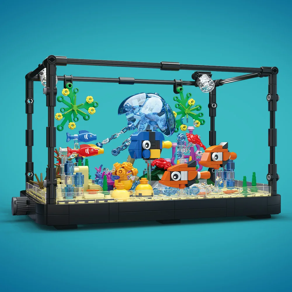 Conjunto de blocos de construç - Aquarium Light avaliação e preço