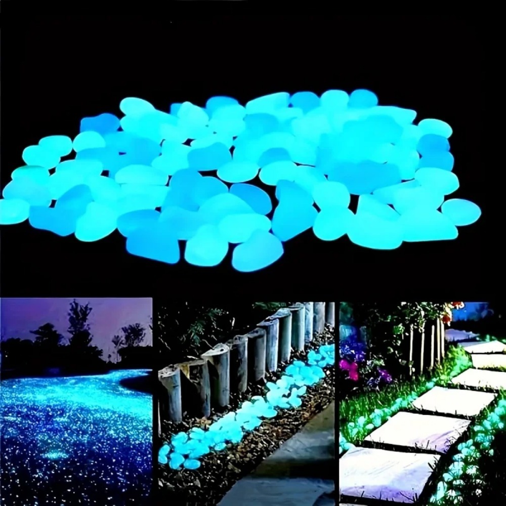 100 peças seixos que brilham n - Aquarium Plants avaliação e preço