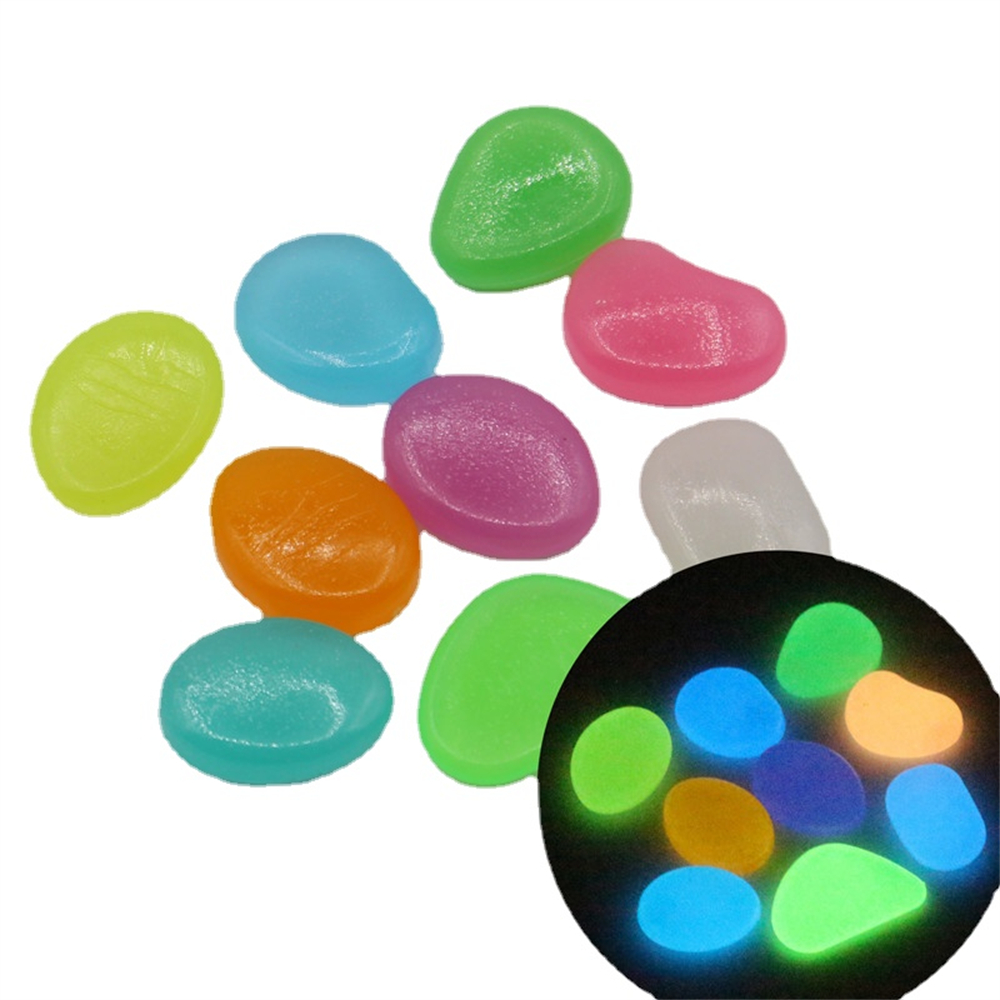 50 pçs pedra luminosa fluoresc - Fish Tank Gravel avaliação e preço