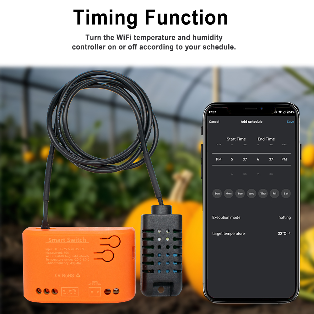 Tuya wifi sensor de umidade te - Aquarium Plants avaliação e preço